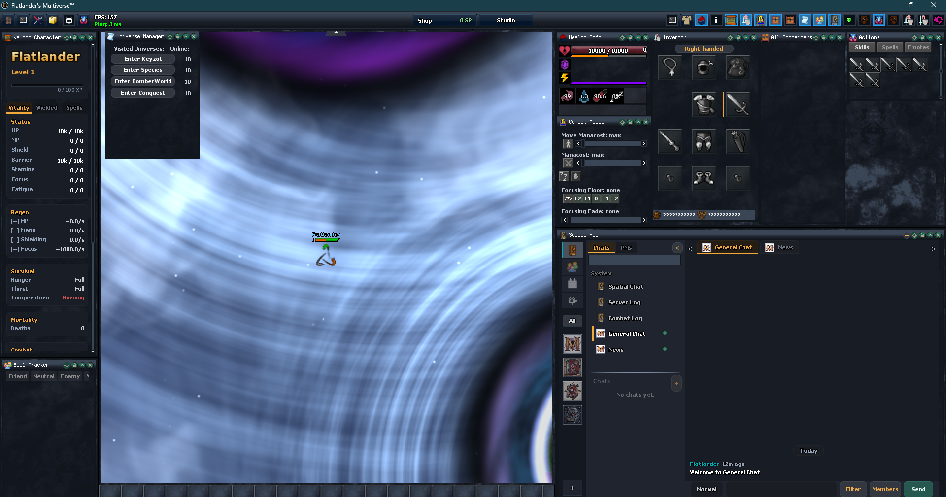 Flatlander's Multiverse — the Multiverse hub